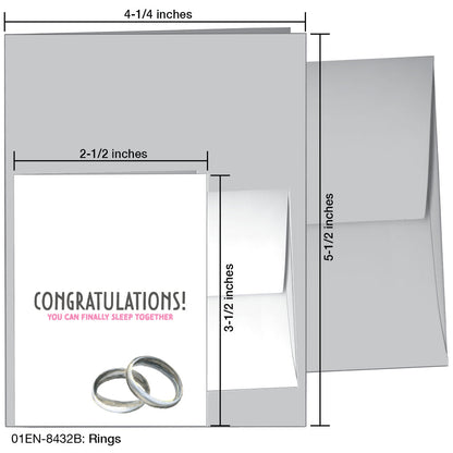 Rings, Greeting Card (8432B), Enclosure, printedcanvas.com