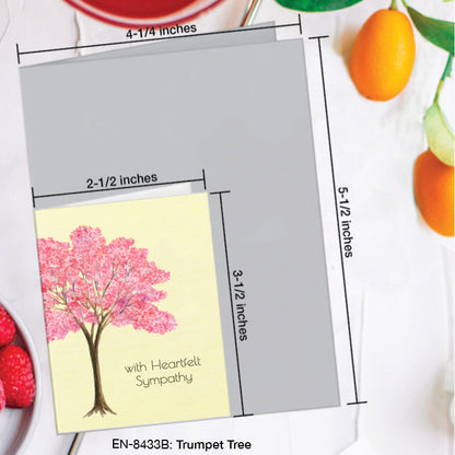 Trumpet Tree, Greeting Card (8433B), Enclosure, www.printedcanvas.com