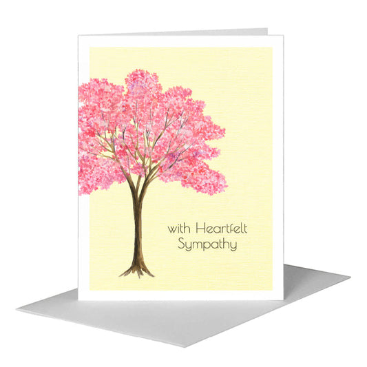 Trumpet Tree, Greeting Card (#8433B) A2 Card Front, www.printedcanvas.com
