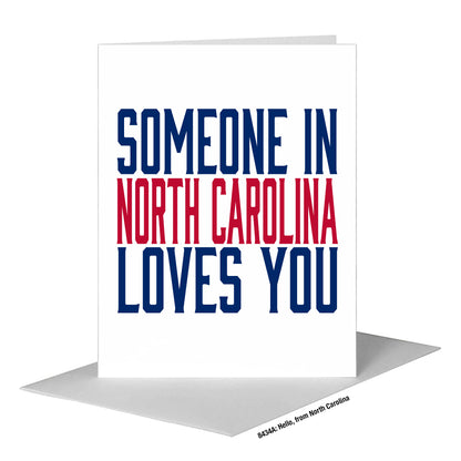 Hello, from North Carolina, Greeting Card (#8434A)
