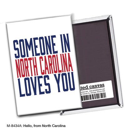 Hello, from North Carolina, Magnet (M-8434A)