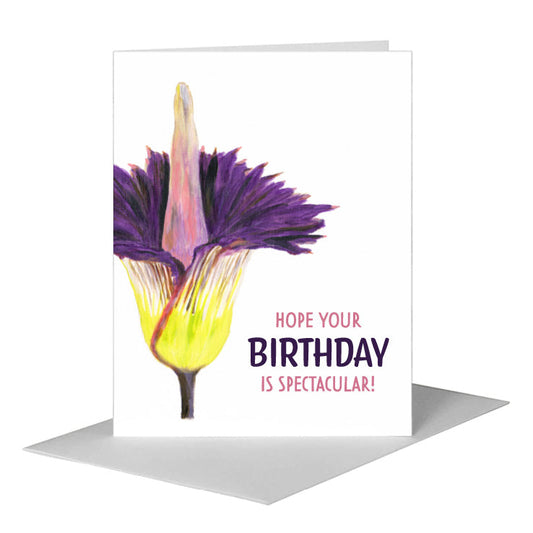Corpse Flower, Greeting Card (#8435A) A2 Card Front, www.printedcanvas.com