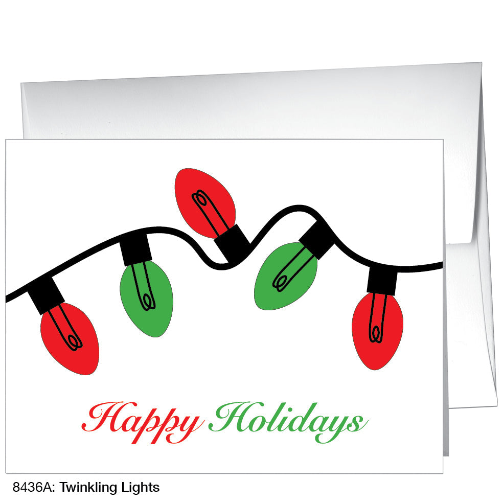 Twinkling Lights, Greeting Card (8436A), A2, printedcanvas.com