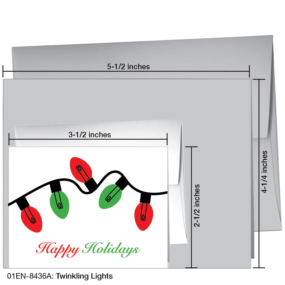 Twinkling Lights, Greeting Card (8436A), Enclosure, printedcanvas.com