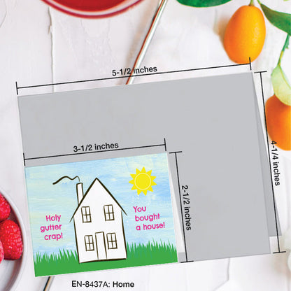 Home, Greeting Card (8437A), Enclosure, www.printedcanvas.com