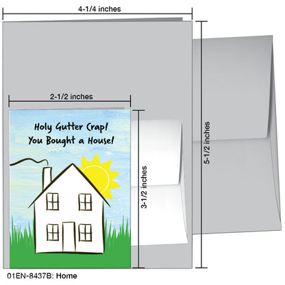 Home, Greeting Card (8437B), Enclosure, www.printedcanvas.com