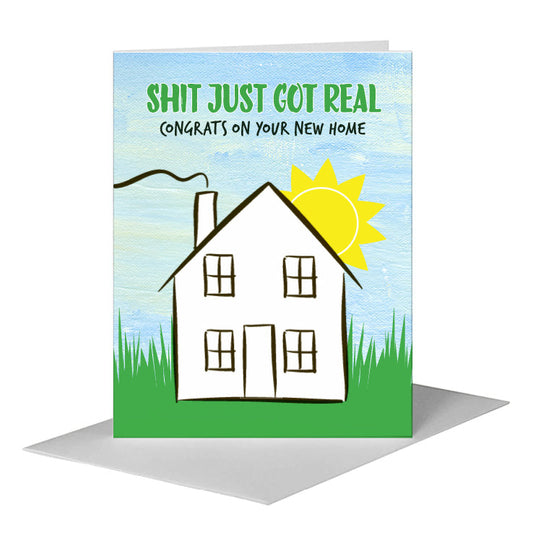 Home, Greeting Card (#8437E) A2 Card Front, www.printedcanvas.com