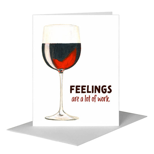 Vino, Greeting Card (#8438B) A2 Card Front, www.printedcanvas.com