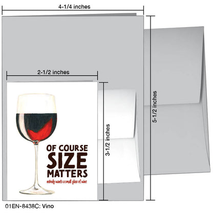 Vino, Greeting Card (#8438C), Enclosure, www.printedcanvas.com