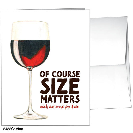 Vino, Greeting Card (#8438C), A2 Card, www.printedcanvas.com