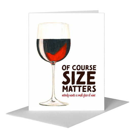 Vino, Greeting Card (#8438C) A2 Card Front, www.printedcanvas.com