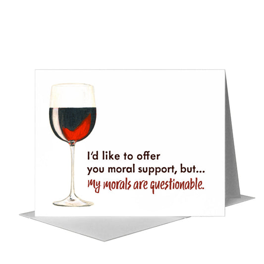 Vino, Greeting Card (#8438DA) A2 Card Front, www.printedcanvas.com