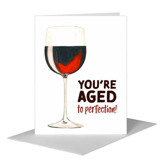 Vino, Greeting Card (#8438E) A2 Card Front, www.printedcanvas.com