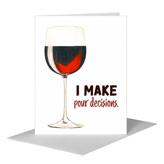 Vino, Greeting Card (#8438G) A2 Card Front, www.printedcanvas.com