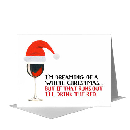Vino, Greeting Card (#8438P) A2 Card Front, www.printedcanvas.com