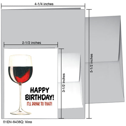 Vino, Greeting Card (8438Q), Enclosure, printedcanvas.com