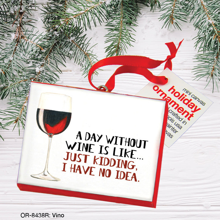 Vino, Ornament (OR-8438R), Front, printedcanvas.com
