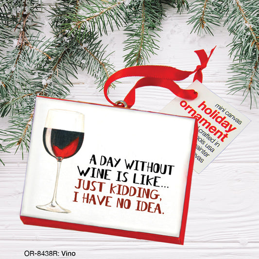Vino, Ornament (OR-8438R), Front, printedcanvas.com