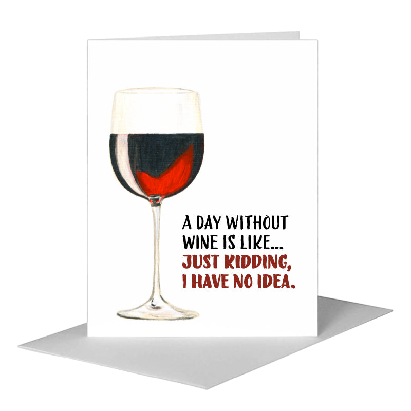 Vino, Greeting Card (#8438RA) A2 Card Front, www.printedcanvas.com