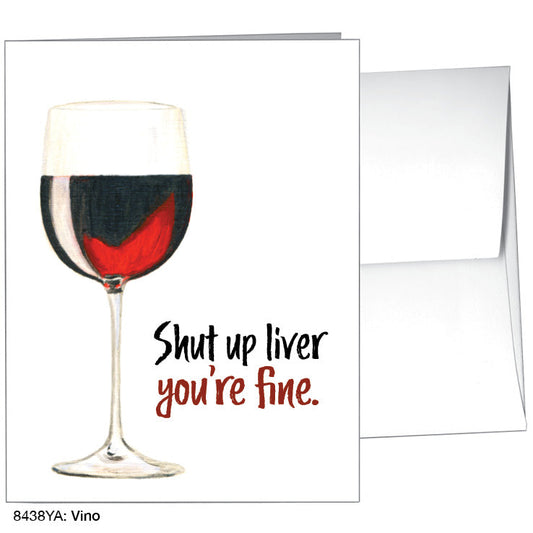 Vino, Greeting Card (8438YA), A2 Card Front, www.printedcanvas.com