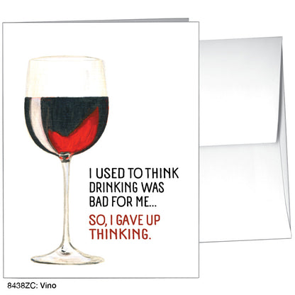 Vino, Greeting Card (#8438ZC), A2 Card, www.printedcanvas.com