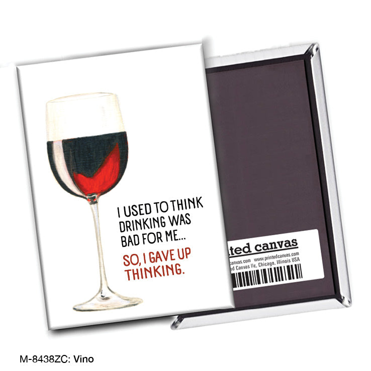 Vino, Magnet (M-8438ZC), Front, www.printedcanvas.com