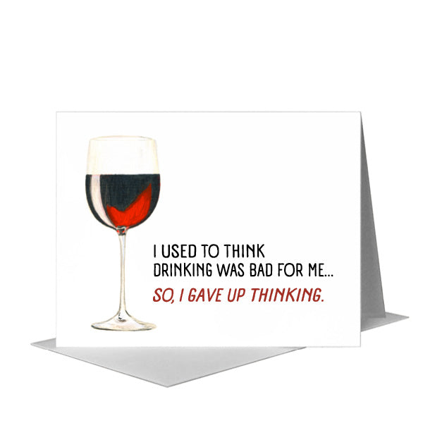 Vino, Greeting Card (#8438ZD) A2 Card Front, www.printedcanvas.com
