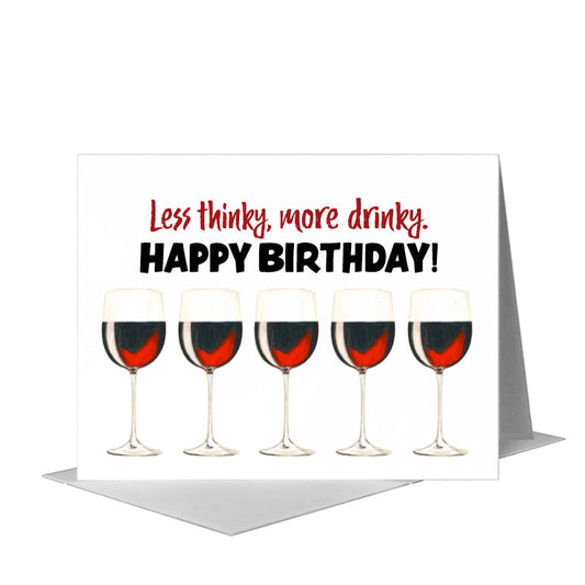 Vino, Greeting Card (#8438ZE) A2 Card Front, www.printedcanvas.com