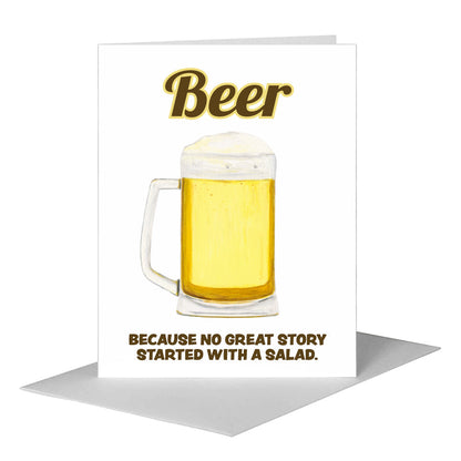 Brew, Greeting Card (#8439B), A2 Card Front, www.printedcanvas.com