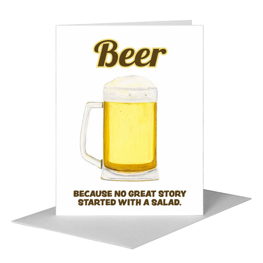 Brew, Greeting Card (#8439B) A2 Card Front, www.printedcanvas.com