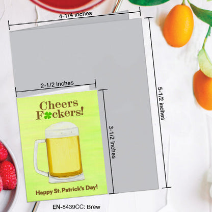 Brew, Greeting Card (8439CC), Enclosure, www.printedcanvas.com