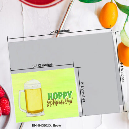 Brew, Greeting Card (8439CD), Enclosure, www.printedcanvas.com