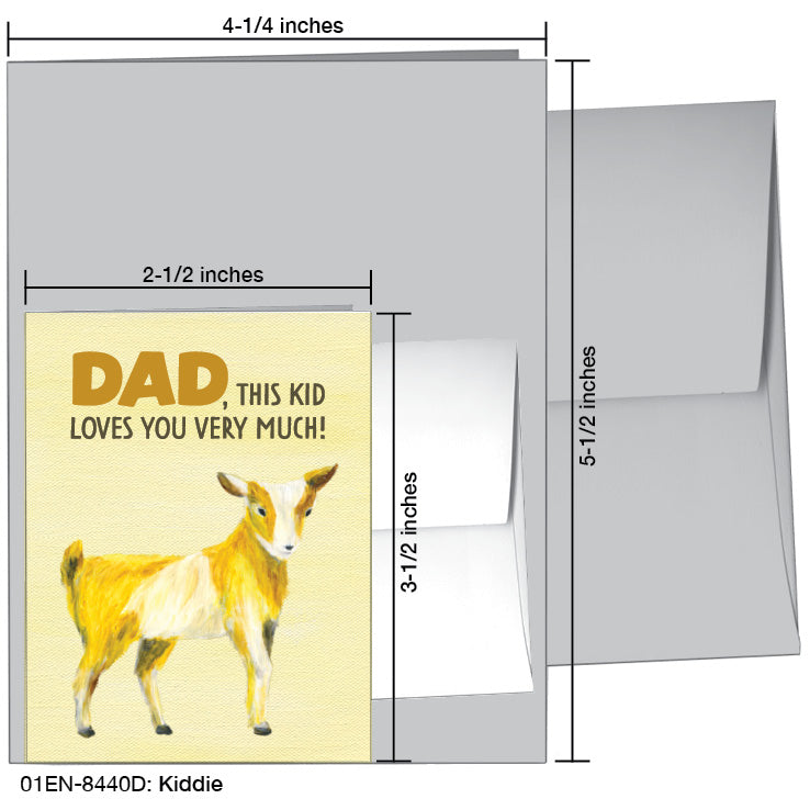 Kiddie, Greeting Card (8440D), Enclosure, www.printedcanvas.com