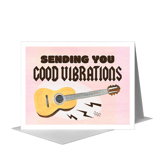 Guitar, Greeting Card (#8441A) A2 Card Front, www.printedcanvas.com