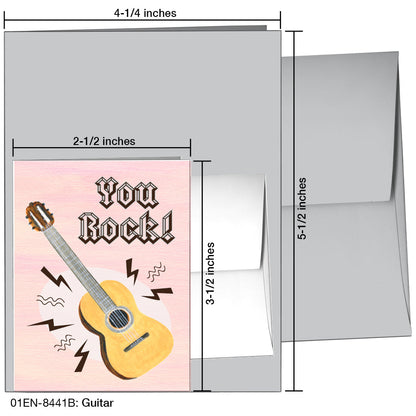 Guitar, Greeting Card (8441B), Enclosure, printedcanvas.com