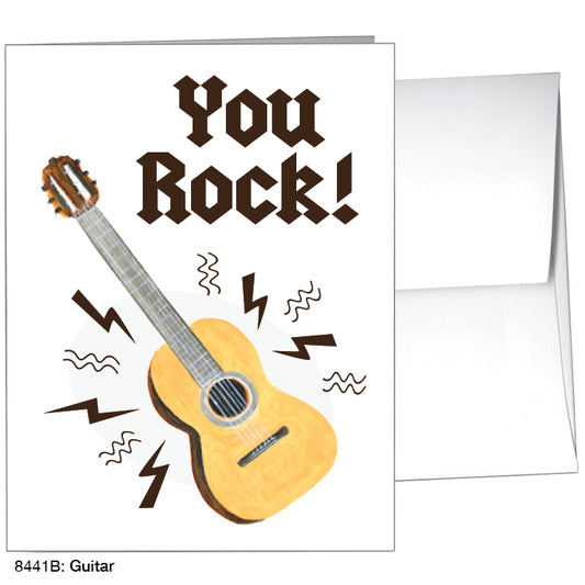 Guitar, Greeting Card (8441B), A2 Card Front, www.printedcanvas.com