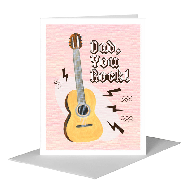 Guitar, Greeting Card (#8441D), A2 Card Front, www.printedcanvas.com