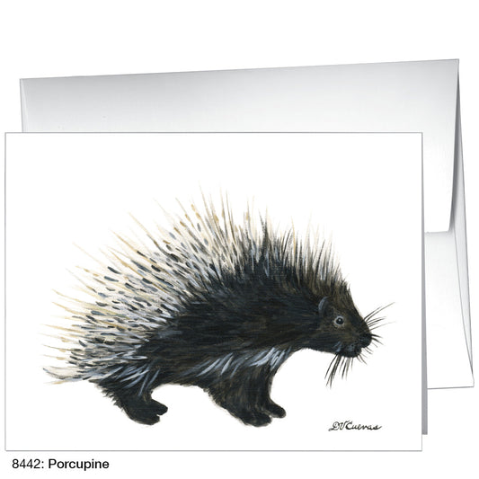 Porcupine, Greeting Card (8442B), A2 Card Front, www.printedcanvas.com