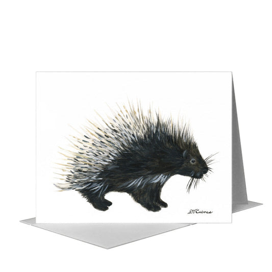 Porcupine, Greeting Card (#8442B) A2 Card Front, www.printedcanvas.com