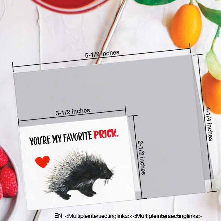 Porcupine, Greeting Card (#8442CA)