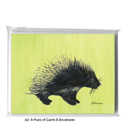 Porcupine, Greeting Card (#8442F), 8-Pack, www.printedcanvas.com