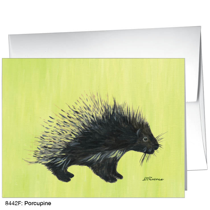 Porcupine, Greeting Card (#8442F), A2 Card, www.printedcanvas.com