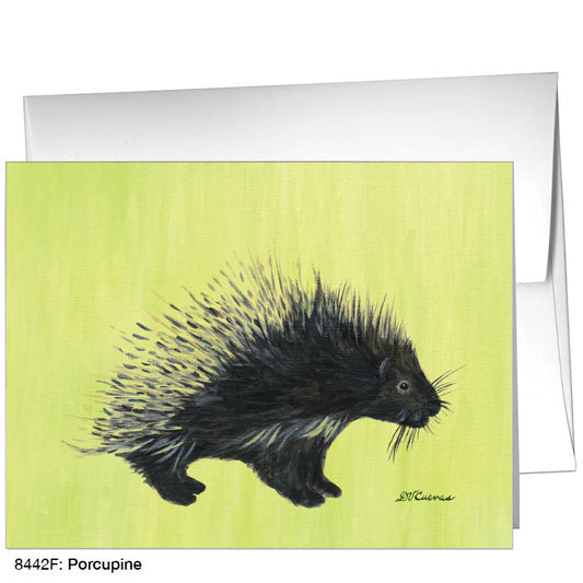 Porcupine, Greeting Card (#8442F), A2 Card, www.printedcanvas.com