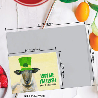 Wool, Greeting Card (8443C), Enclosure, www.printedcanvas.com