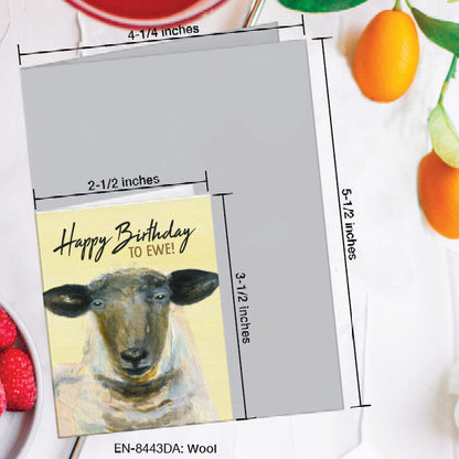 Wool, Greeting Card (8443DA), Enclosure, www.printedcanvas.com