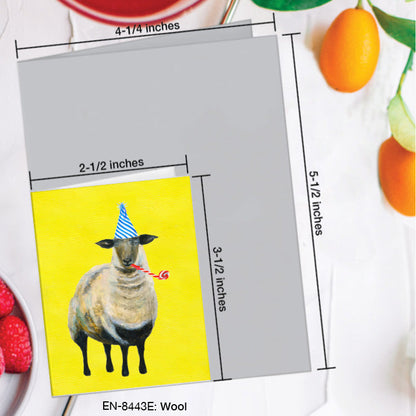 Wool, Greeting Card (#8443E), Enclosure Card, www.printedcanvas.com