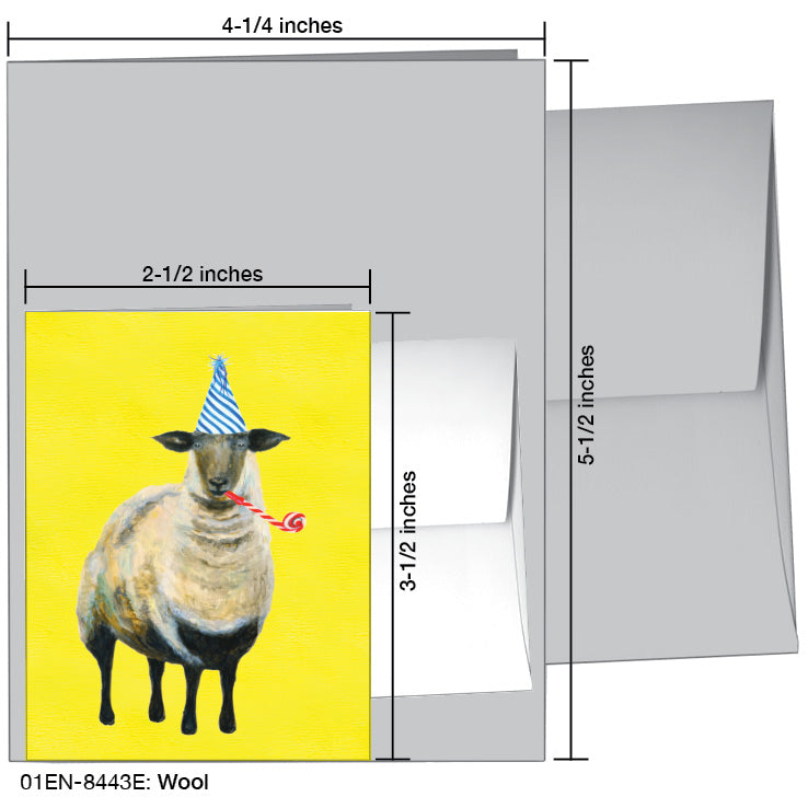 Wool, Greeting Card (#8443E), Enclosure Card, www.printedcanvas.com