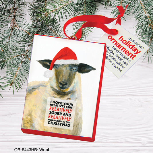 Wool, Ornament (OR-8443HB), Front, printedcanvas.com