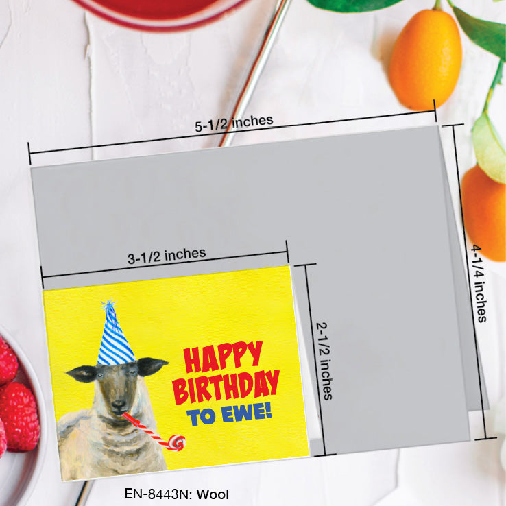 Wool, Greeting Card (#8443N), Enclosure, www.printedcanvas.com