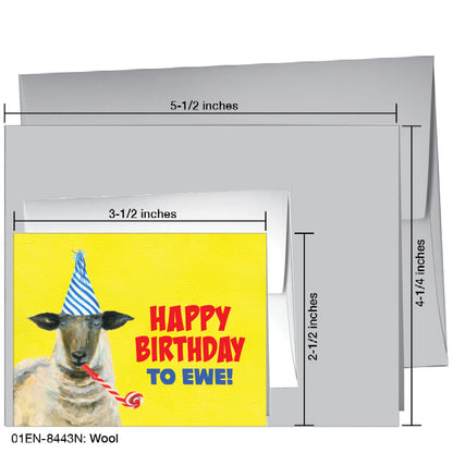 Wool, Greeting Card (#8443N), Enclosure Card, www.printedcanvas.com